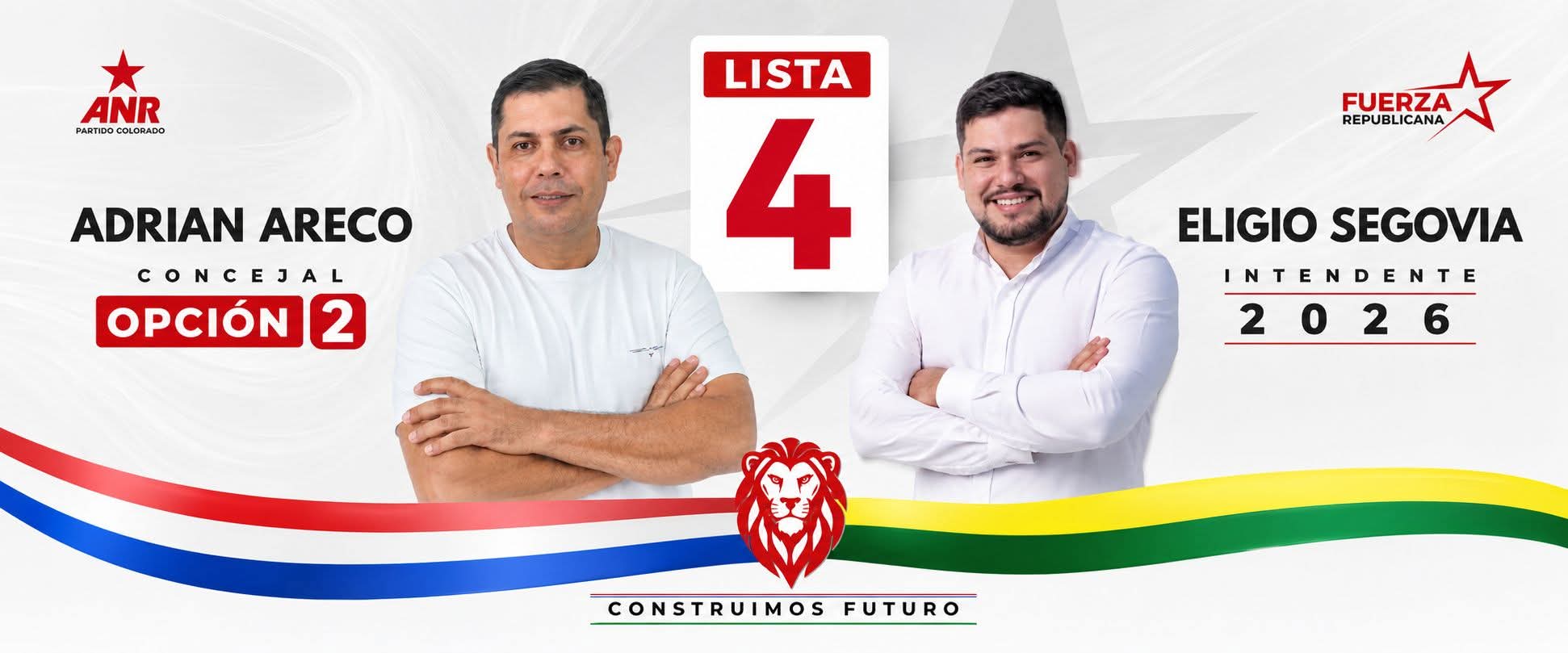 Adrian Areco y Eligio Segovia — Lista 4 ANR Fuerza Republicana